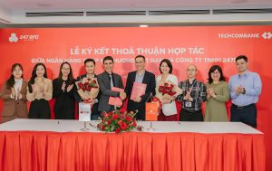 LỄ KÝ KẾT THỎA THUẬN HỢP TÁC GIỮA CÔNG TY TNHH 247 BPO & NGÂN HÀNG TMCP KỸ THƯƠNG VIỆT NAM VỀ VIỆC TRIỂN KHAI GIẢI PHÁP ĐỔI NGOẠI TỆ TRỰC TUYẾN